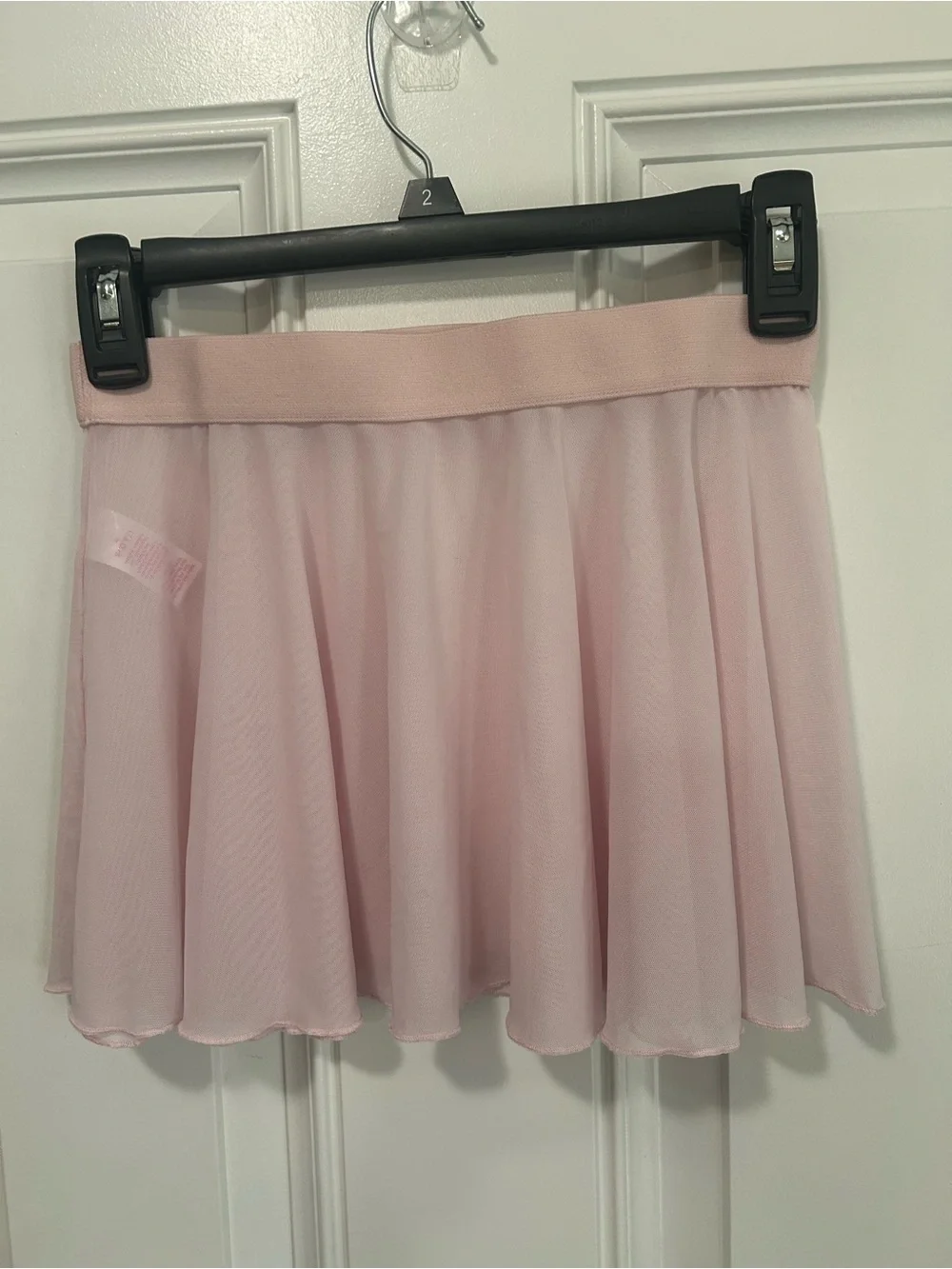 Justice Pale Pink Chiffon Dance Skirt